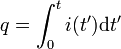 q=\int_0^t i(t') \mathrmlvjj7tnt'